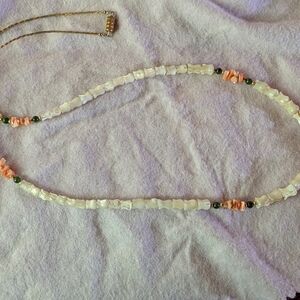 Elegant Shells and Coral Necklace